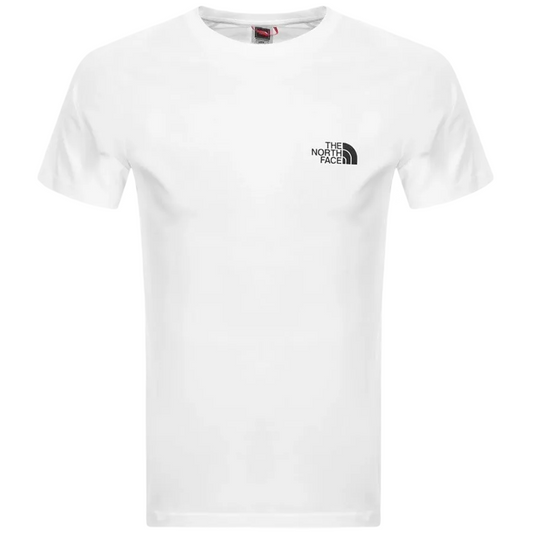 North Face Tshirt White Red